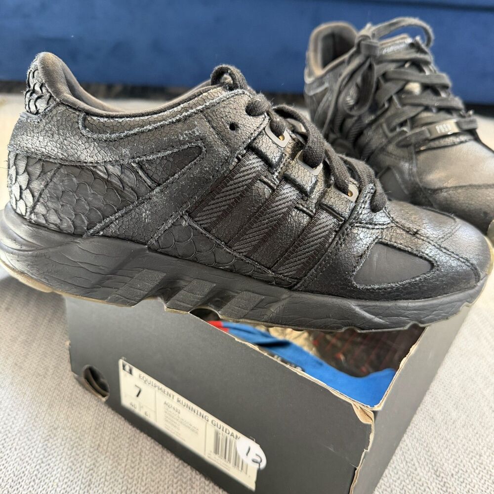 Adidas EQT Running Guidance King Push Black Sneakers US 7 Men With Box